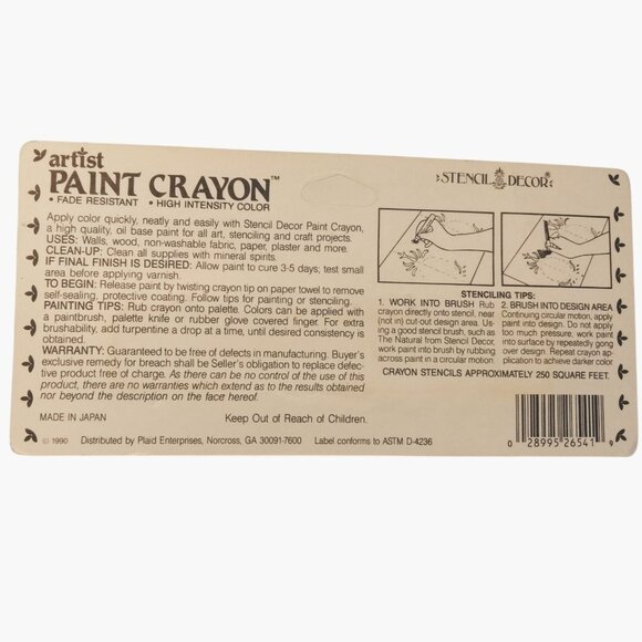Artist Paint Crayon Pioneer Red Oil Base Artist Stenciler 265343 - Picture 2 of 7